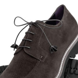 26-220-GRY CAMPO Sueded Goatskin Lace Up, Grey - Zelli Italia - Flyclothing LLC
