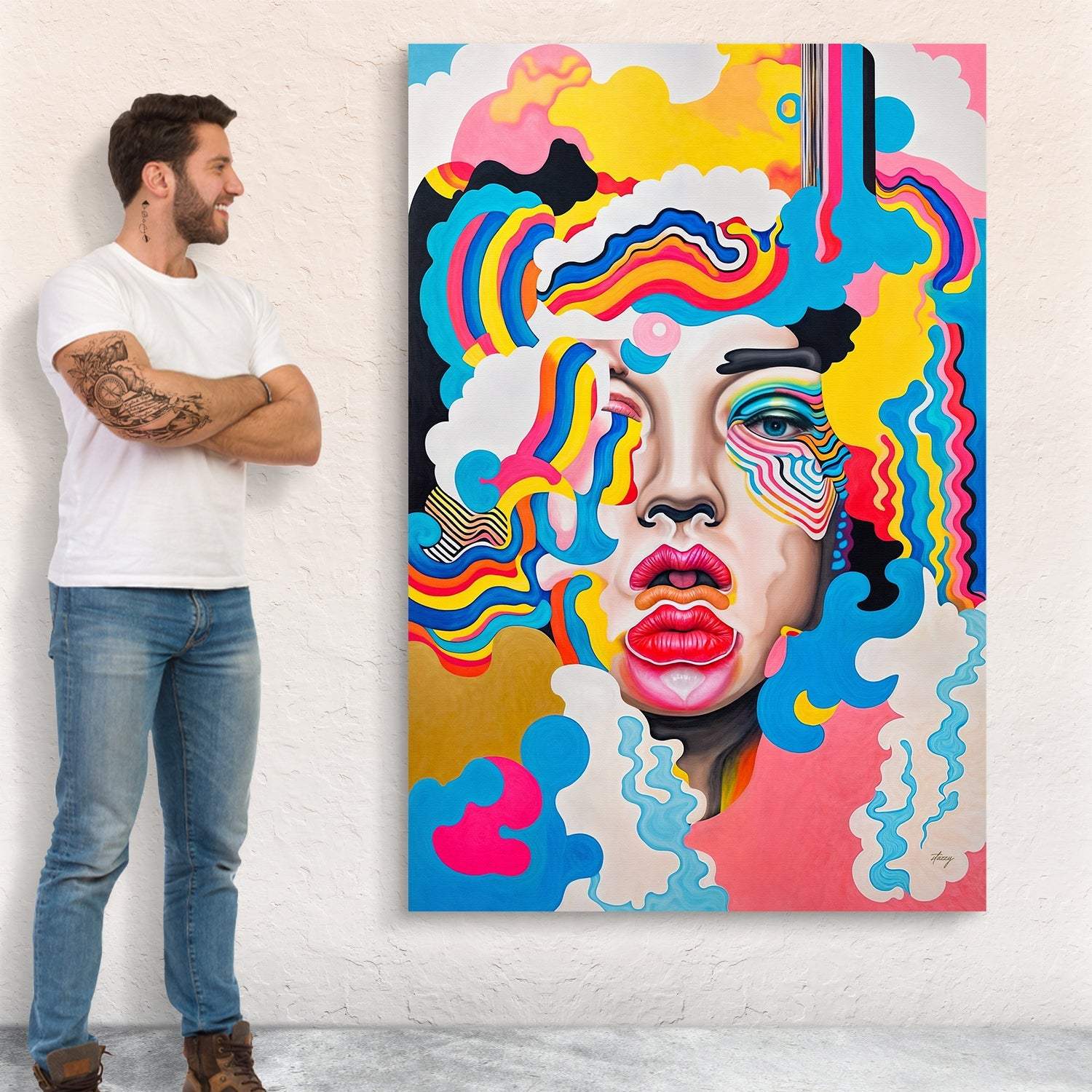 Canvas Print: "Candy Face" - Tailored Canvases - Flyclothing LLC