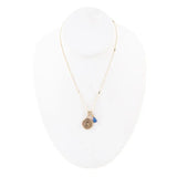 Capricorn - Zodiac Blue Lapis Golden Charm Necklace - Barse Jewelry - Flyclothing LLC