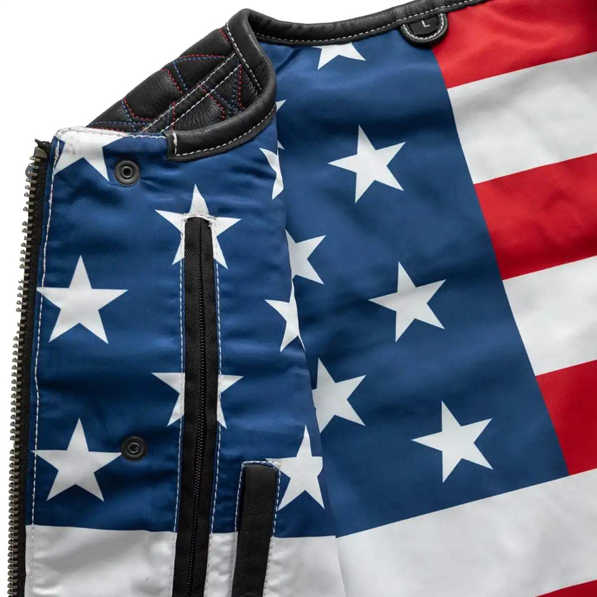 Captain Men's Motorcycle Leather Vest - First Manufacturing Company - Flyclothing LLC