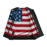 Captain Men's Motorcycle Leather Vest - First Manufacturing Company - Flyclothing LLC