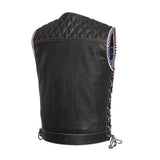 Captain Men's Motorcycle Leather Vest - First Manufacturing Company - Flyclothing LLC