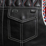 Captain Men's Motorcycle Leather Vest - First Manufacturing Company - Flyclothing LLC