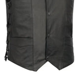 Carbine Men's Western Style Leather Motorcycle Vest - First Manufacturing Company - Flyclothing LLC