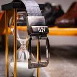 Caribe Belt Newspaper / Black - Marco Di Milano - Flyclothing LLC