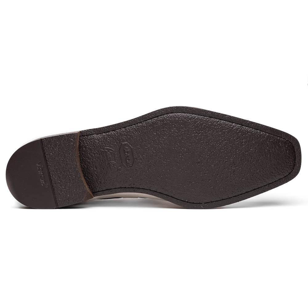 16-628-SND CARMEN Sueded Goatskin & Crocodile Tassel Loafer, Sand - Zelli Italia - Flyclothing LLC