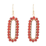 Carnelian Endless Loop Earrings - Barse Jewelry