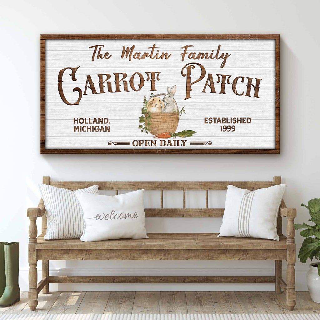 Carrot Patch Easter Sign III - Tailored Canvases - Flyclothing LLC