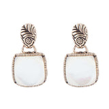 Carved Mother of Pearl Earrings - Barse Jewelry - Flyclothing LLC