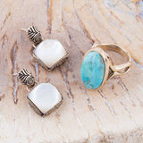 Carved Mother of Pearl Earrings - Barse Jewelry - Flyclothing LLC