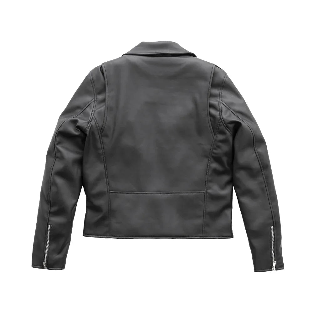 Cassandra - Women's Vegan Leather Motorcycle Jacket - First Manufacturing Company - Flyclothing LLC