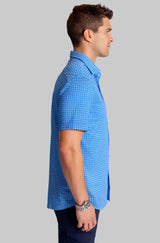 Bastille Check Short Sleeve Tech Shirt - Buki - Flyclothing LLC