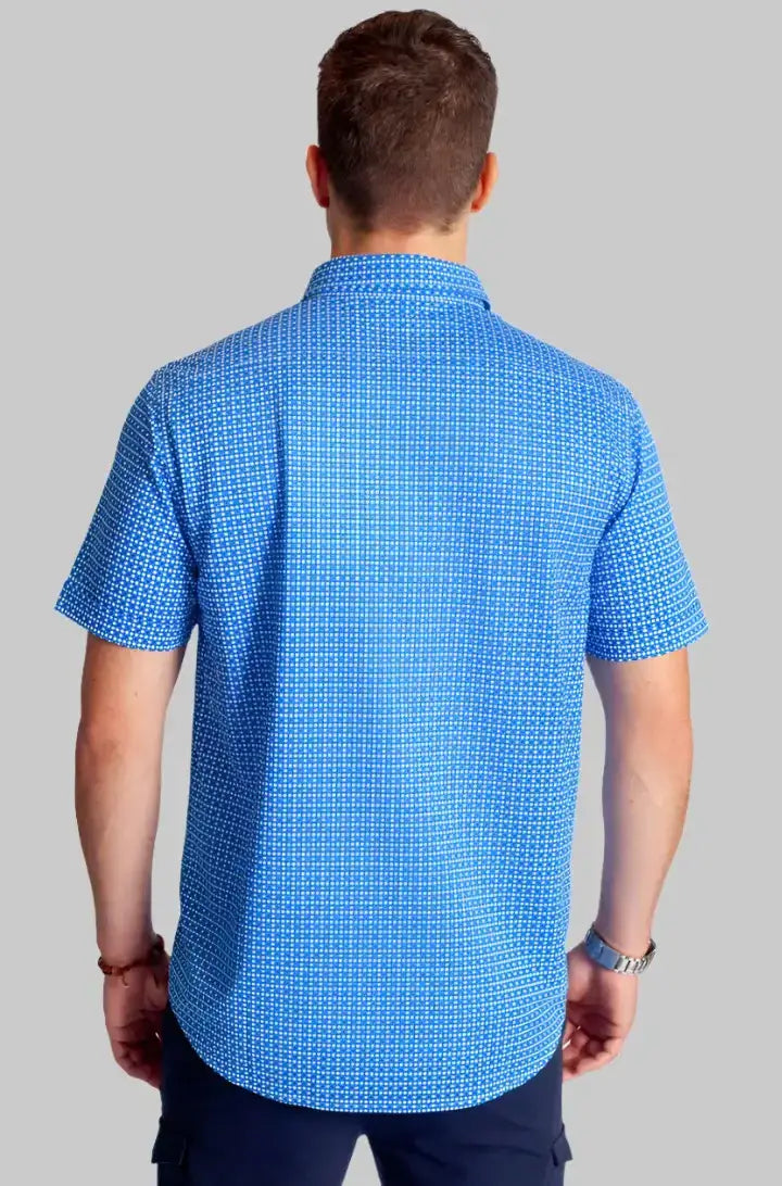 Bastille Check Short Sleeve Tech Shirt - Buki - Flyclothing LLC