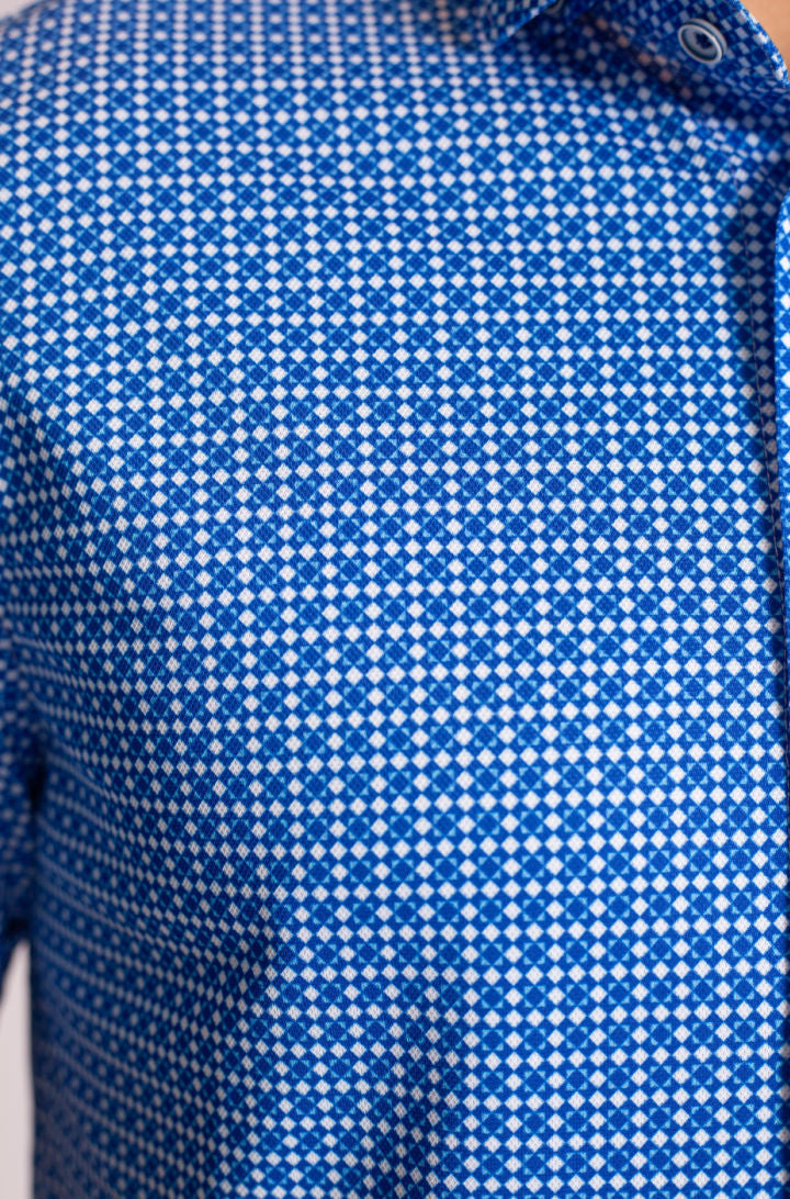 Bastille Check Short Sleeve Tech Shirt - Buki - Flyclothing LLC