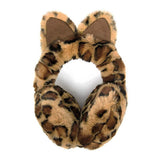 Cat Ear Leopard Faux Fur Earmuff Ear Warmer - Madeline Love - Flyclothing LLC