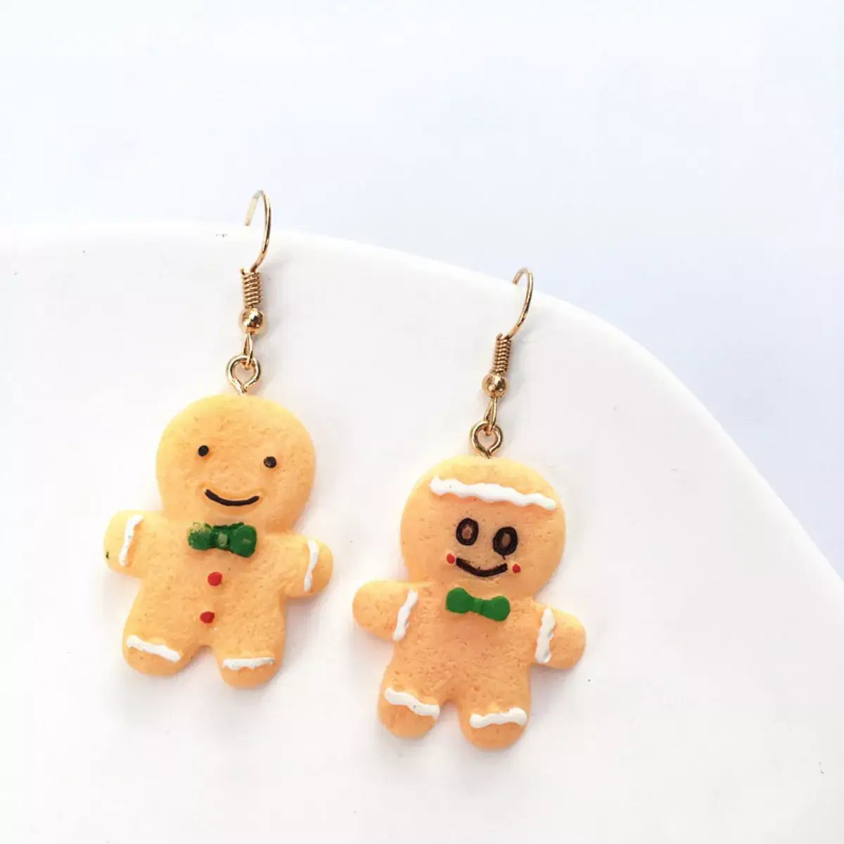 Christmas Gingerbread Man Drop Earrings - Trendsi - Flyclothing LLC