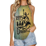 Baha Ranch Cowboys Print Women's Western Tank Top - Baha Ranch Western Wear - Flyclothing LLC
