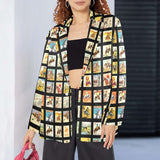 Baha Ranch Vintage Cowboy Collage Women's Western Blazer