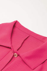 Half Button Collared Neck Romper - Trendsi - Flyclothing LLC
