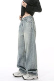 Wide Leg Jeans with Pockets - Trendsi
