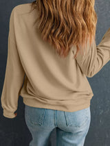 Halloween Floral Pumpkin Graphic Drop Shoulder Sweatshirt - Trendsi - Flyclothing LLC