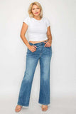 bytos Full Size Cat's Whiskers Mid Rise Bootcut Jeans - Trendsi - Flyclothing LLC