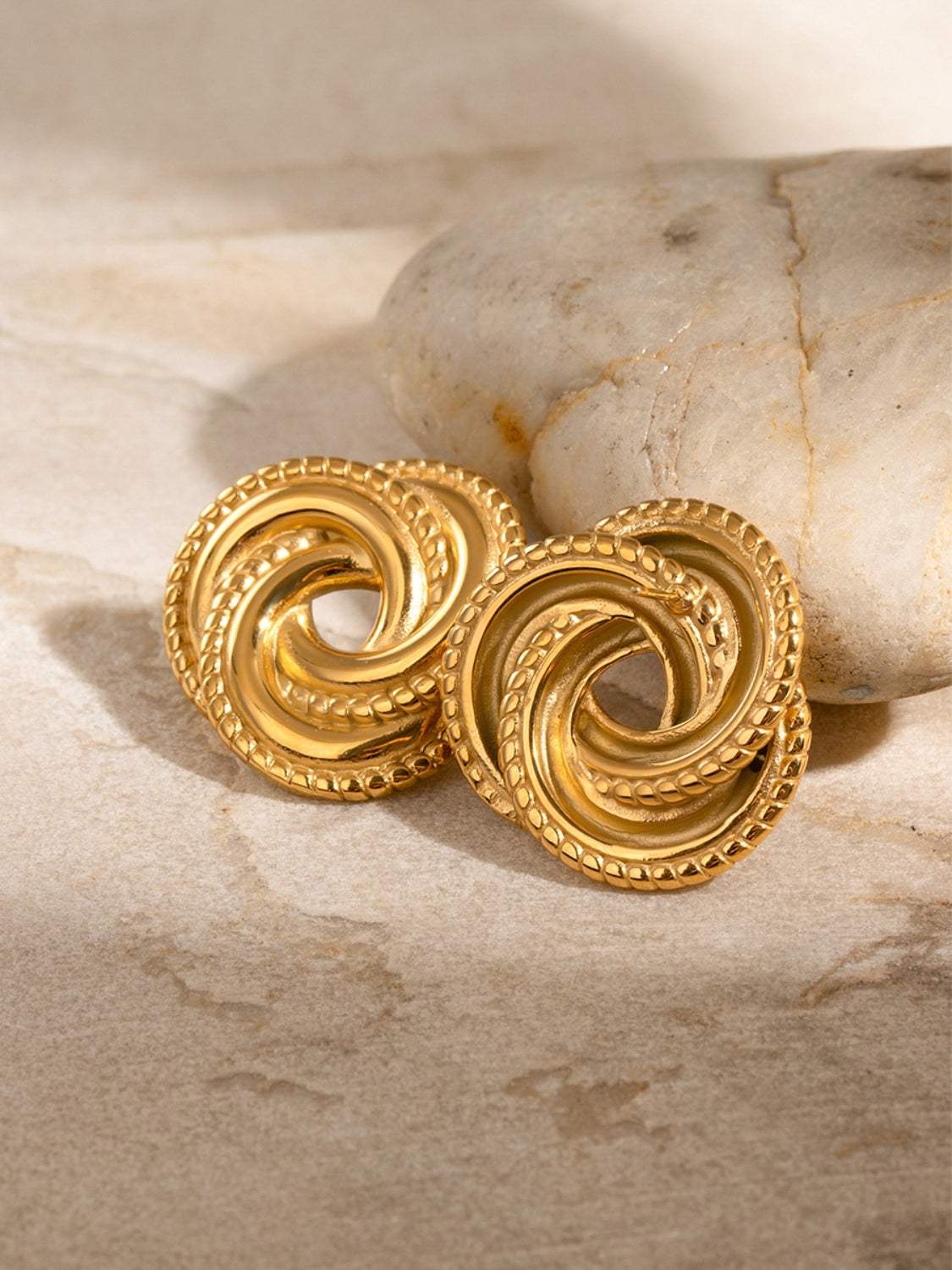 Stainless Steel Volution Stud Earrings - Trendsi - Flyclothing LLC
