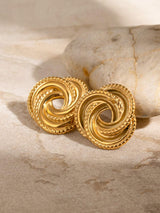 Stainless Steel Volution Stud Earrings - Trendsi - Flyclothing LLC