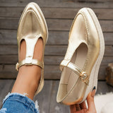 Point Toe Flats Loafers - Trendsi