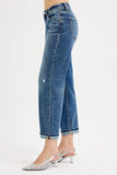 RISEN Full Size Low Rise Crop Boyfriend Jeans Plus Size - Trendsi