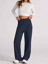 High Waist Wide Leg Pants - Trendsi - Flyclothing LLC