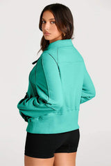 Half Zip Long Sleeve Sweatshirt - Trendsi - Flyclothing LLC