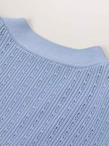 Ruffled V-Neck Top and Midi Skirt Sweater Set - Trendsi - Flyclothing LLC