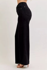 Judy Blue High-Waisted Wide Leg Jeans - Trendsi - Flyclothing LLC