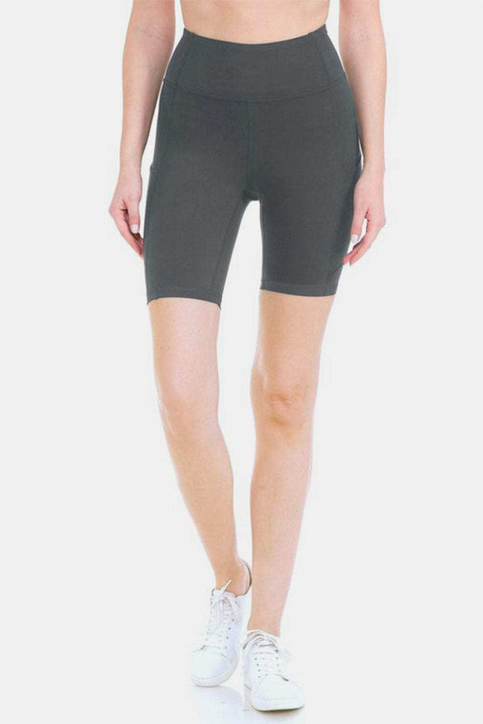 Leggings Depot Full Size High Waist Active Shorts - Trendsi - Flyclothing LLC