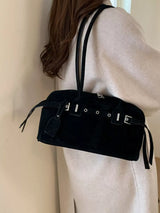 Buckle Decor Shoulder Bag - Trendsi - Flyclothing LLC