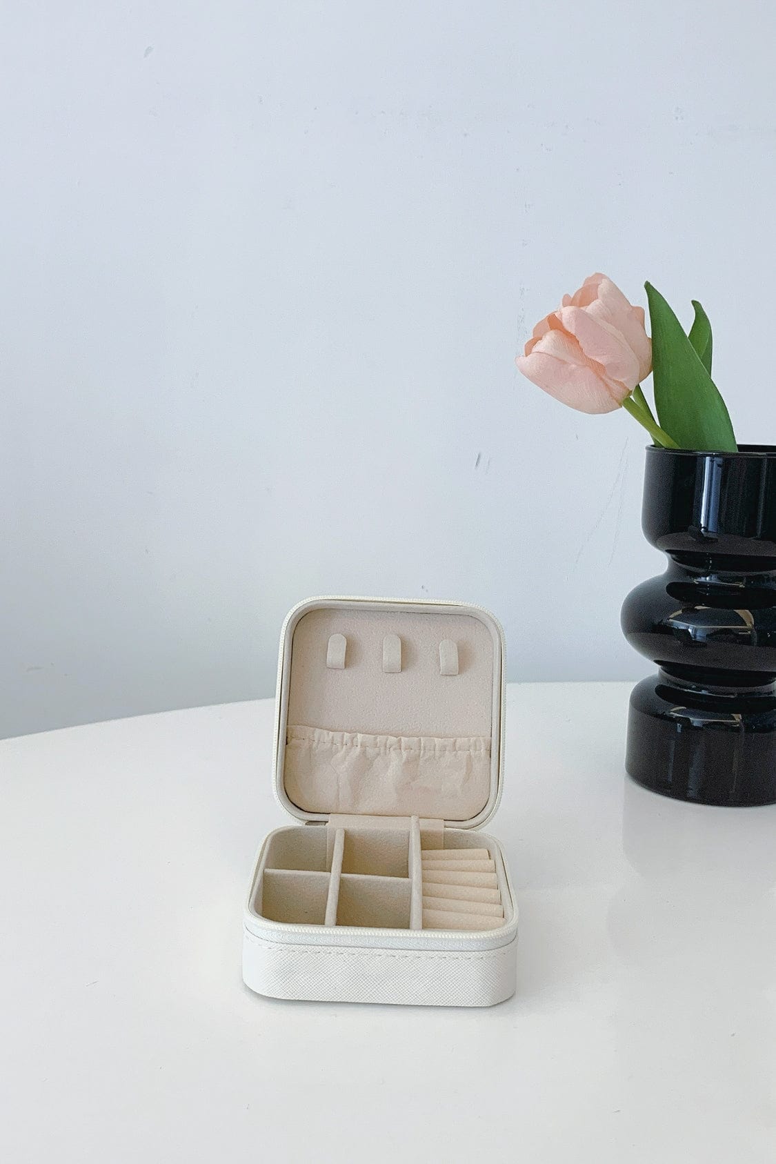 PU Leather Square Jewelry Box - Trendsi
