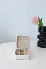 PU Leather Square Jewelry Box - Trendsi