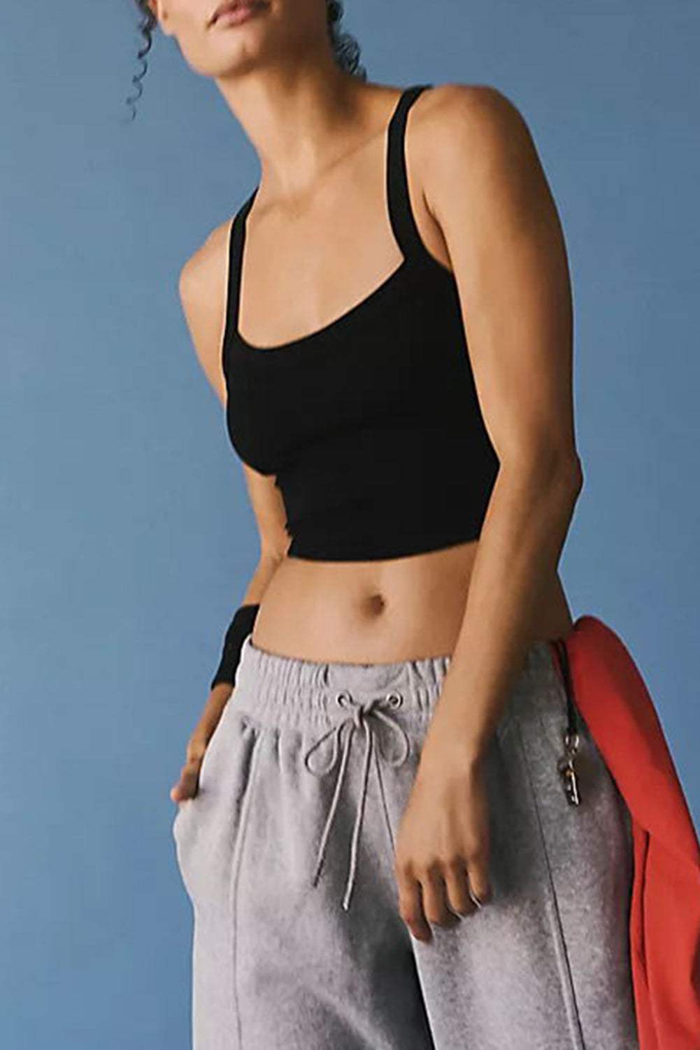 Scoop Neck Active Tank - Trendsi - Flyclothing LLC