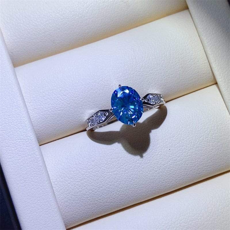 2 Carat Moissanite 925 Sterling Silver Ring - Trendsi - Flyclothing LLC