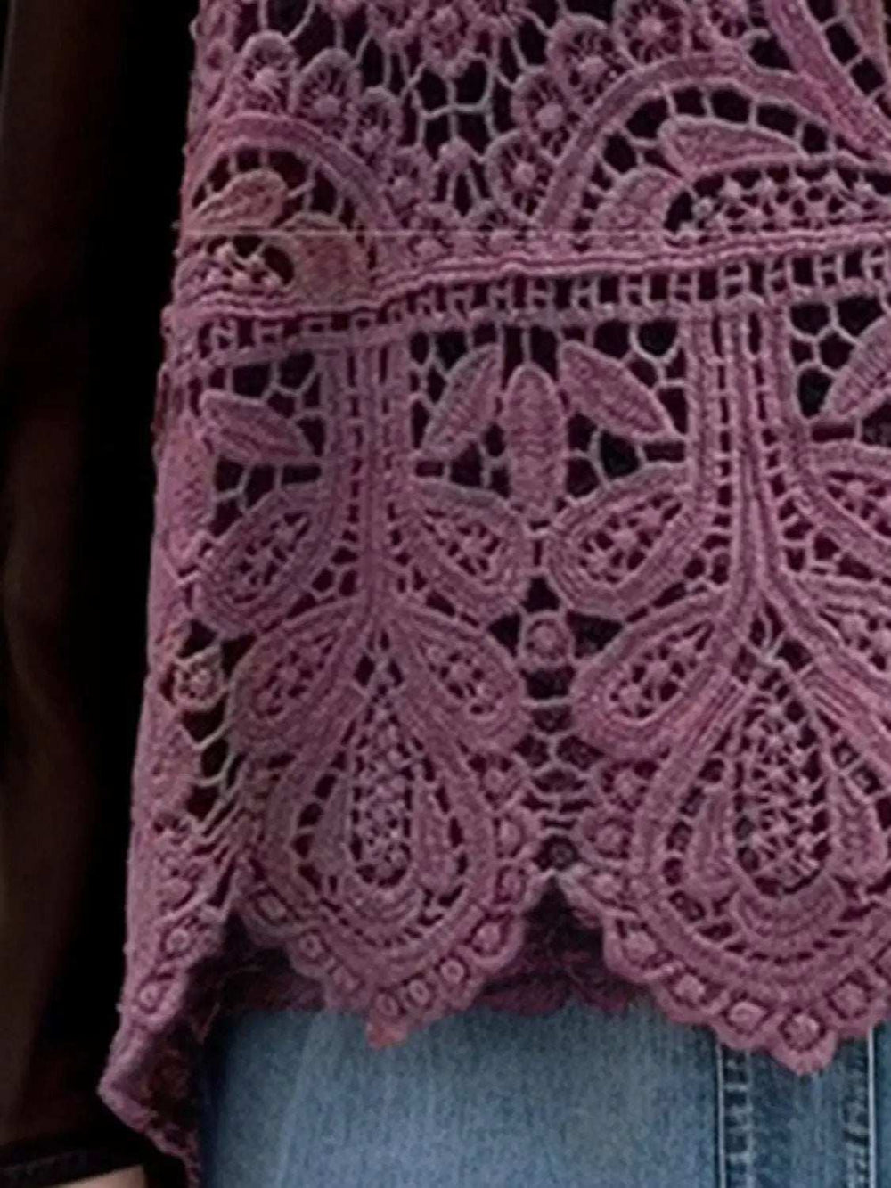 Cutout Scoop Neck Sleeveless Knit Cover Up - Trendsi - Flyclothing LLC