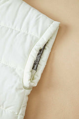 Zip Up Puffer Vest Coat with Pockets - Trendsi - Flyclothing LLC