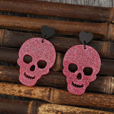 Acrylic Skeleton & Heart Earrings - Trendsi