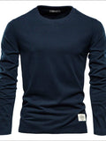 Men's Round Neck Long Sleeve T-Shirt - Trendsi - Flyclothing LLC
