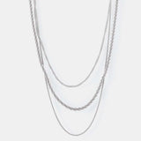 Titanium Steel Three-Layered Necklace - Trendsi - Flyclothing LLC