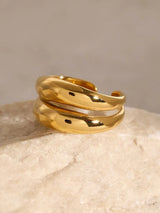 Stainless Steel Double-Layered Ring - Trendsi - Flyclothing LLC