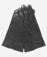 CC3104 (black) - Men's Italian handsewn cashmere lined leather gloves