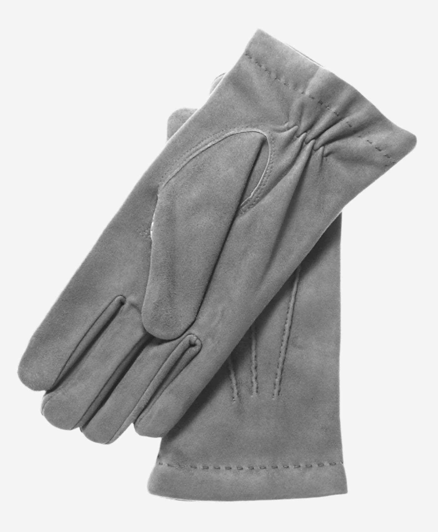 CC3117 (grey) - Men's Italian cashmere lined suede formal dress gloves - Leather Gloves Online - Flyclothing LLC