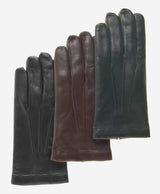 CC3301 (brown) - Men’s Italian cashmere lined touchscreen leather gloves