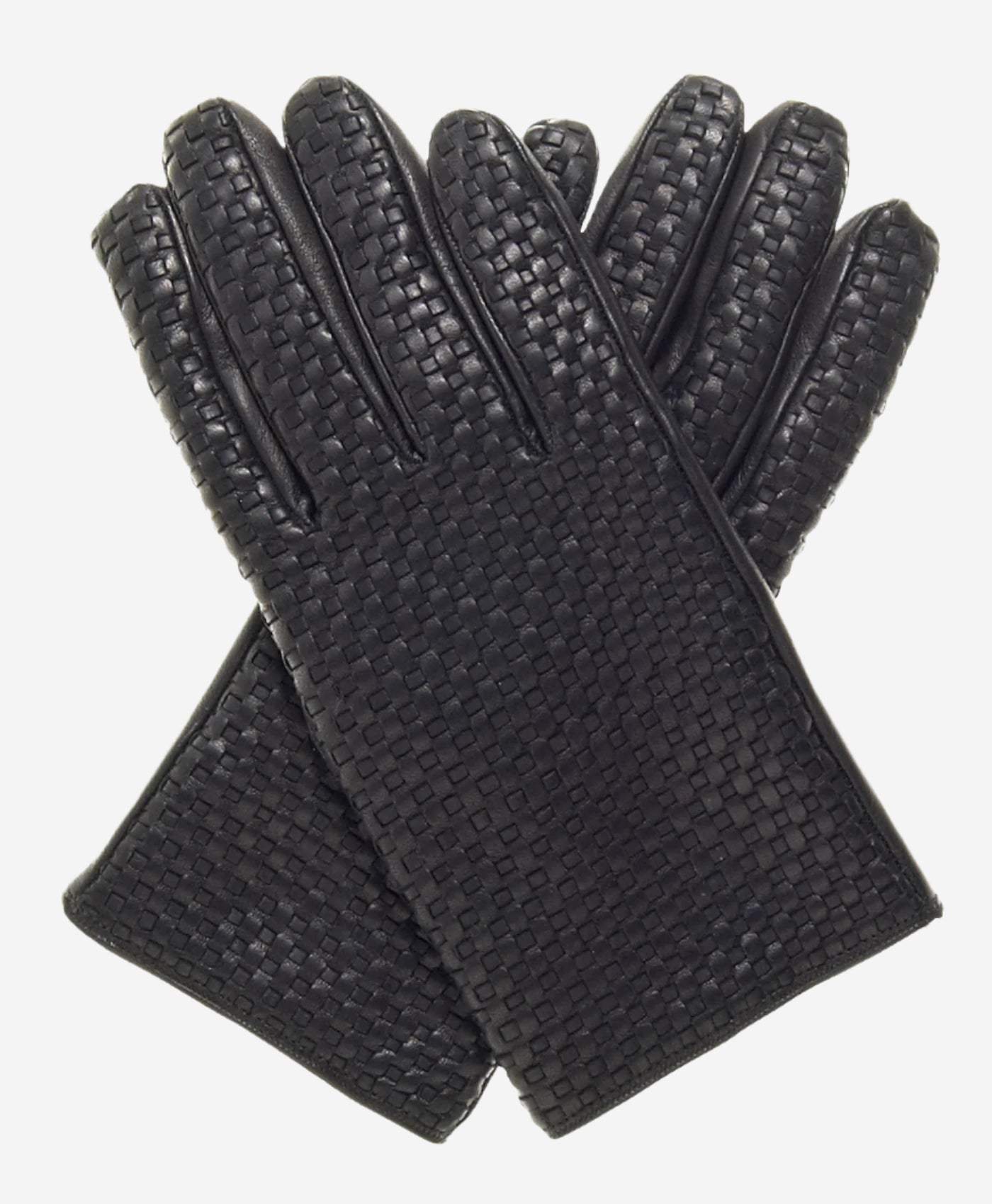 CC3339 (black) - Men’s Italian woven leather gloves with cashmere lining - Leather Gloves Online - Flyclothing LLC